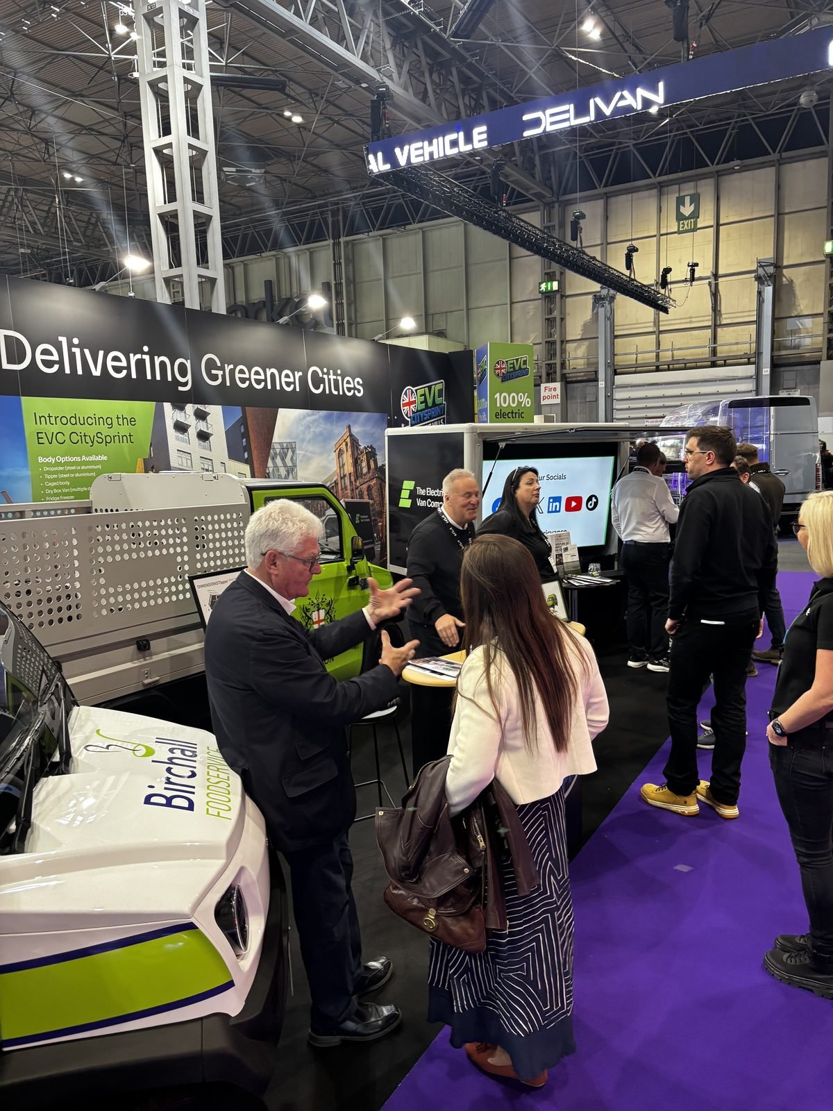 Visitors exploring the CitySprint range on the stand