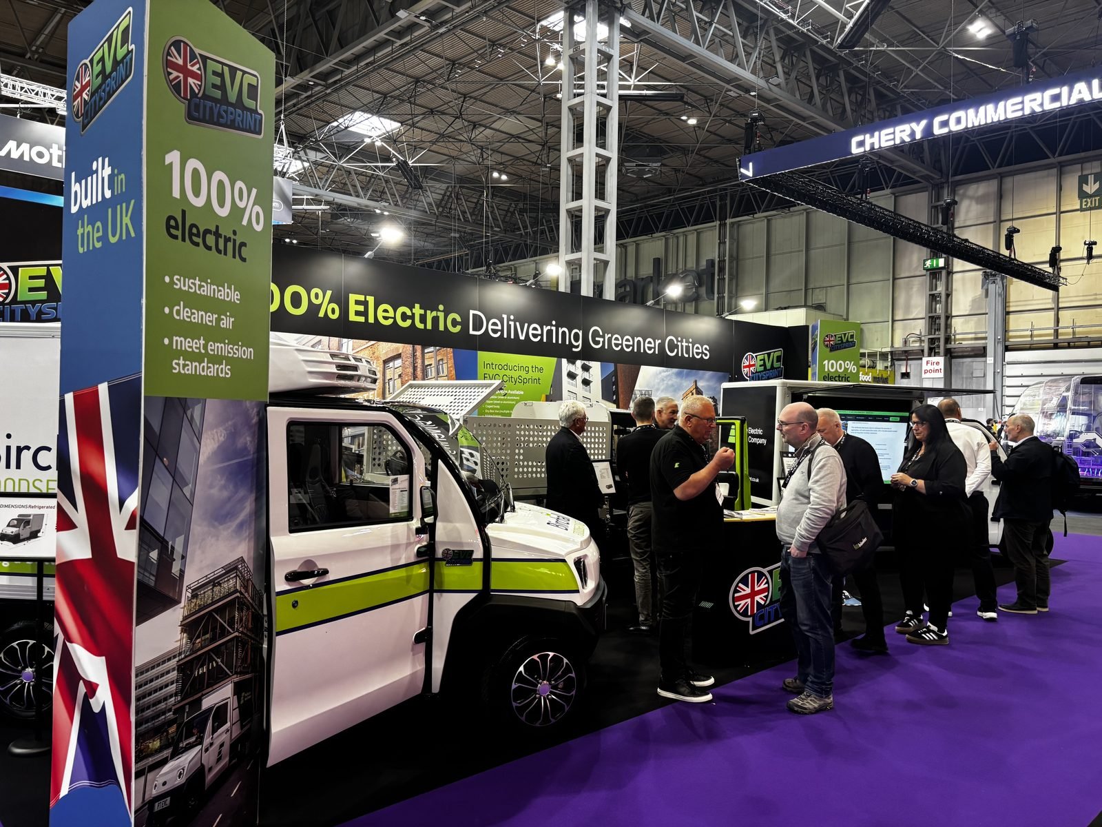 The EVC stand at the CV Show, Hall 5, NEC Birmingham