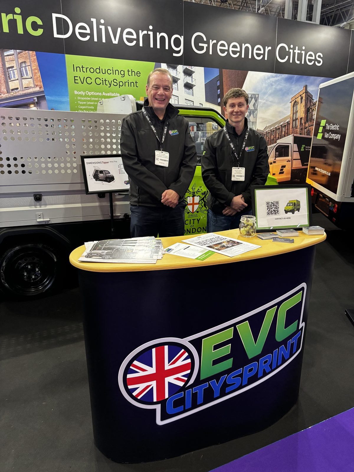 Demo van requests off the charts at the EVC stand