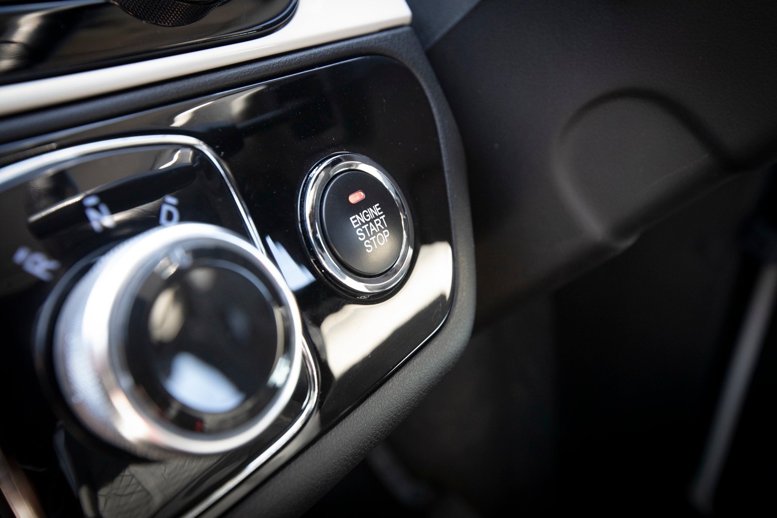 Push-start ignition button