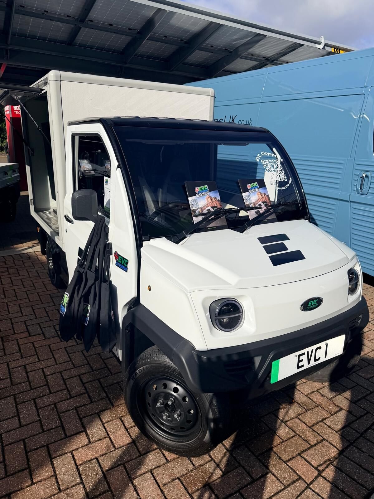 The CitySprint box van on the stand