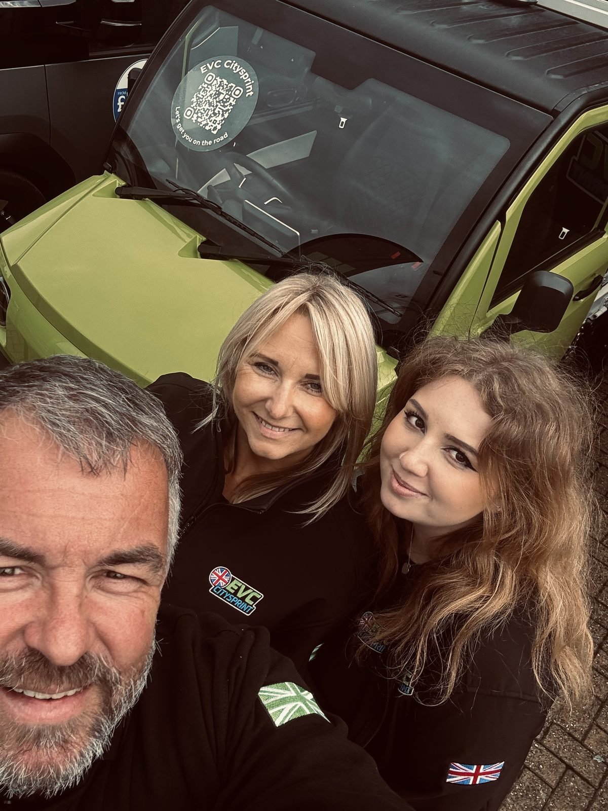 Members of the EVC team representing the brand up north