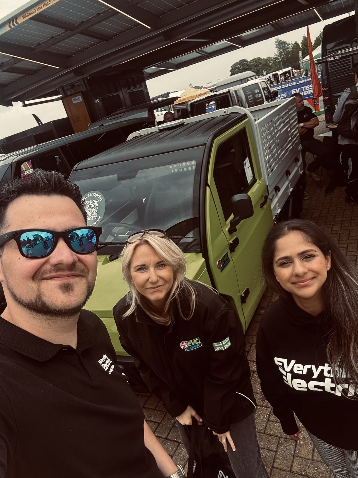 The EVC team alongside the CitySprint at Harrogate