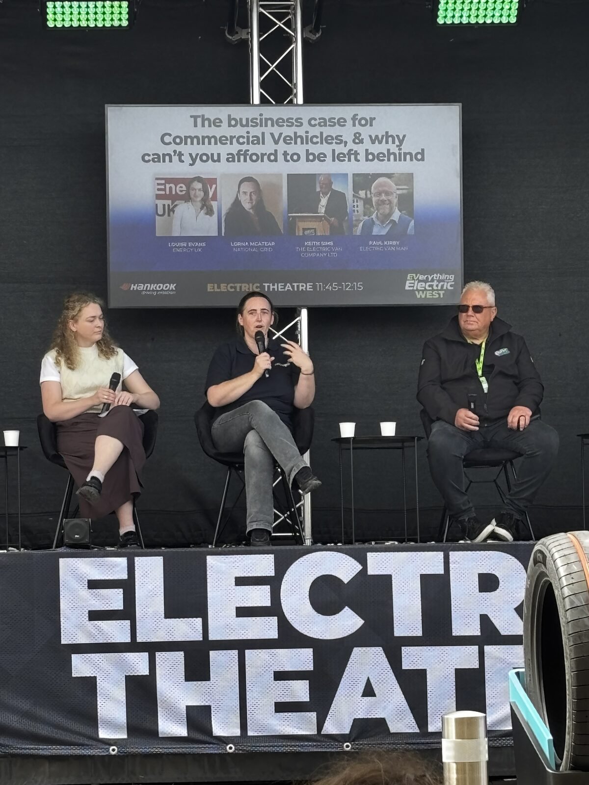 Keith Sims making the business case for commercial EVs on the Electric Theatre Stage