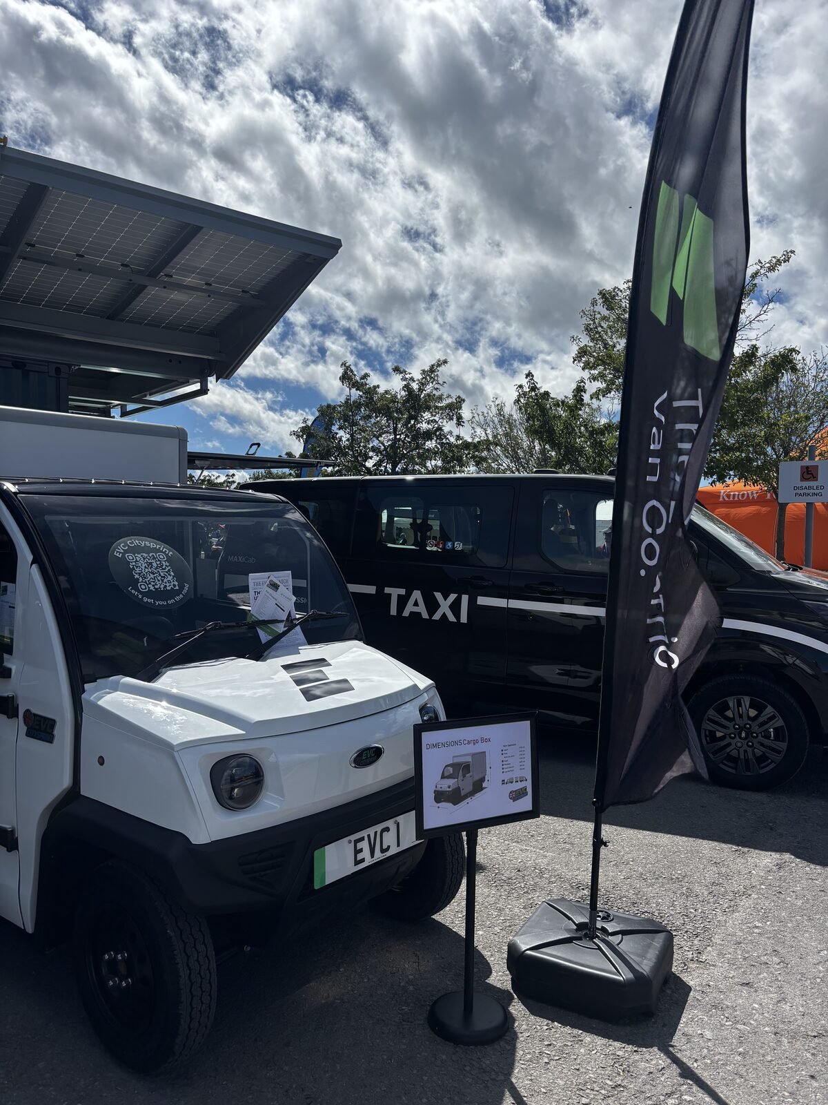 The CitySprint on the stand in the CV Zone