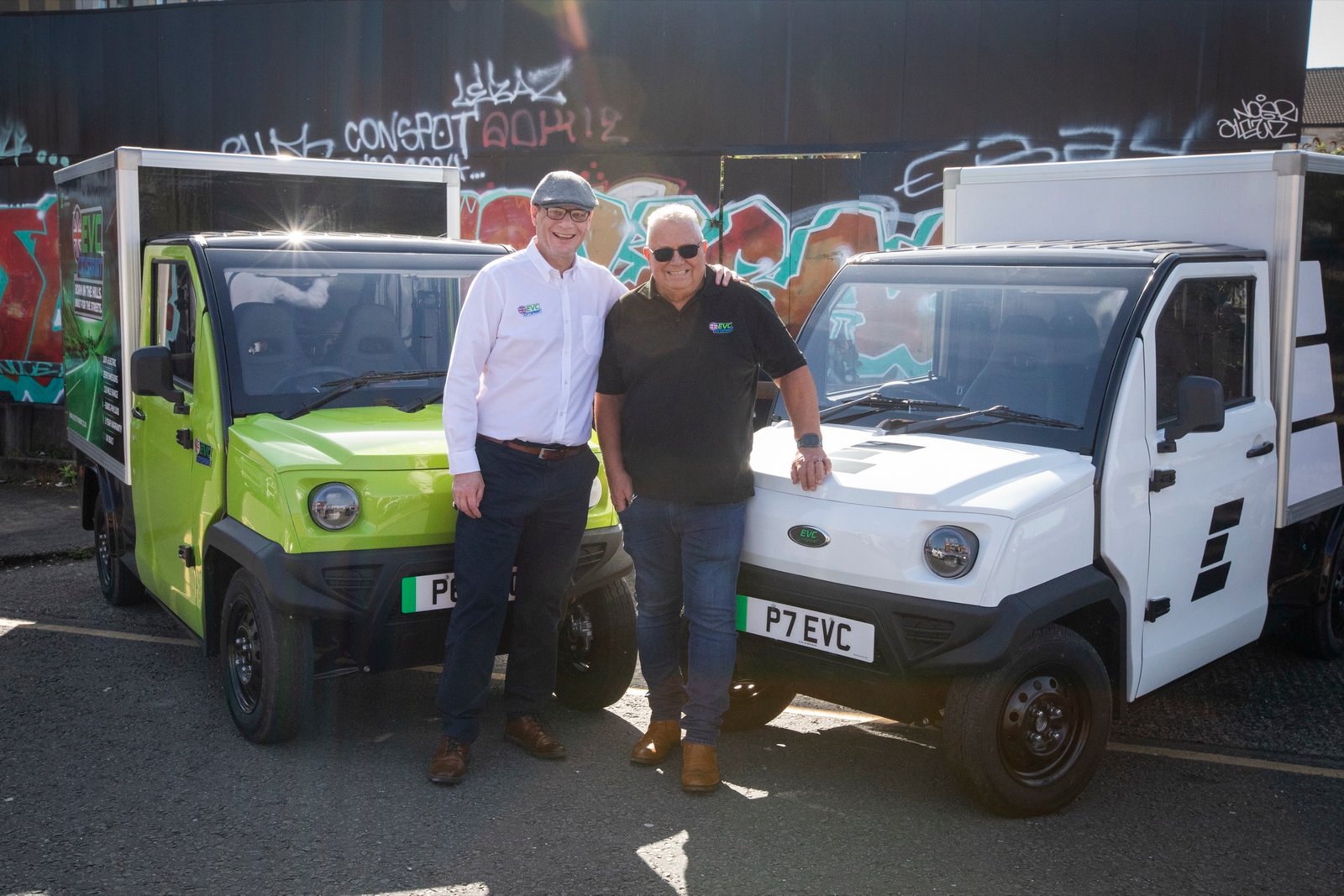 EVC founders with the CitySprint fleet