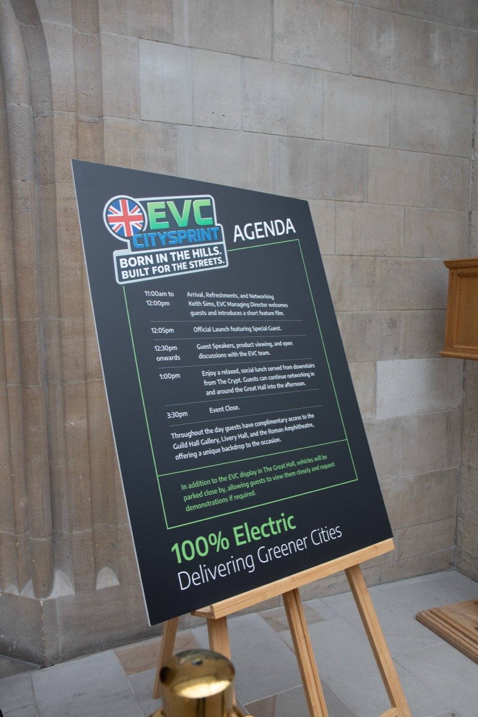 The official event agenda