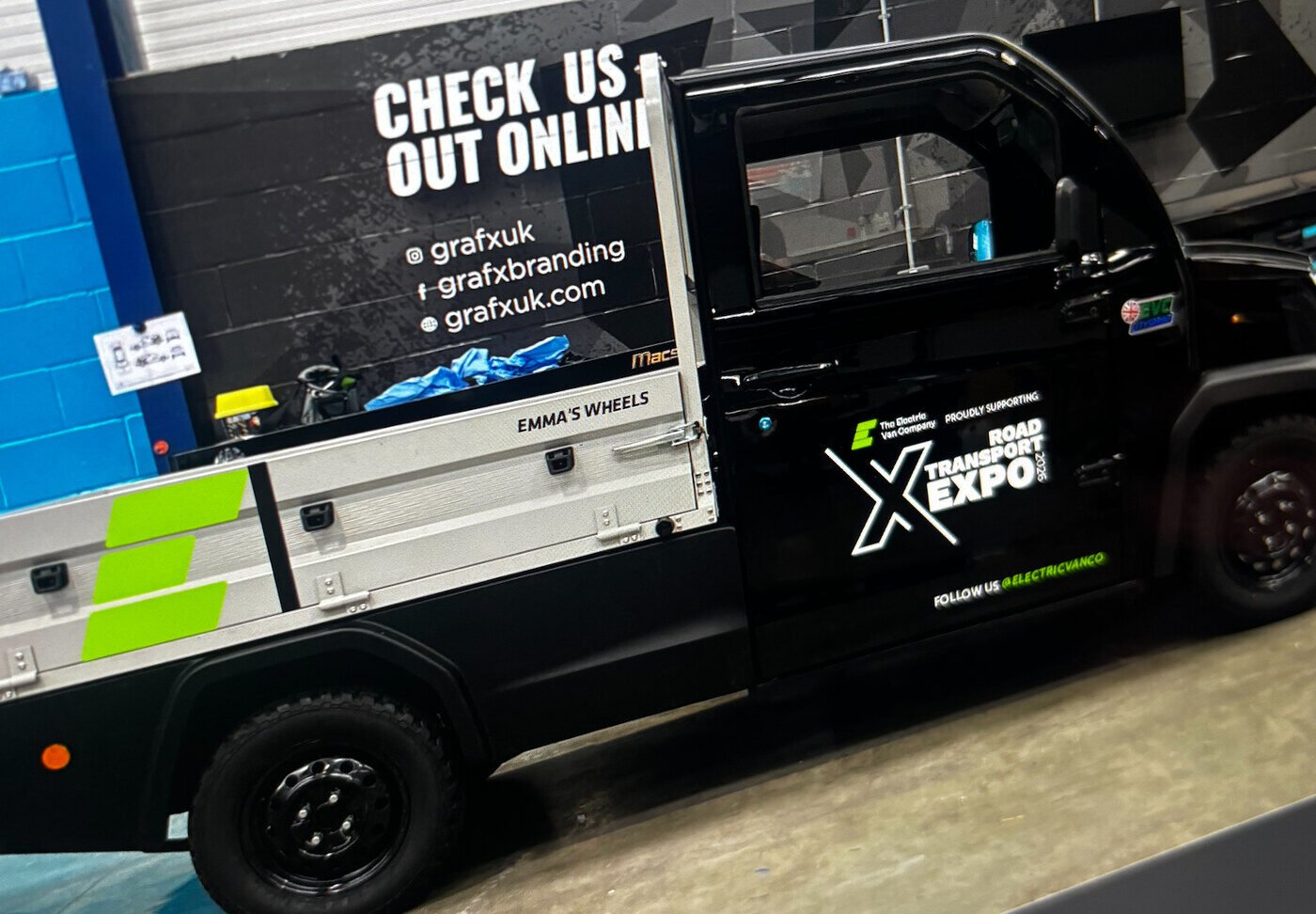 The official RTX support vehicle, supplied by EVC to the organisers