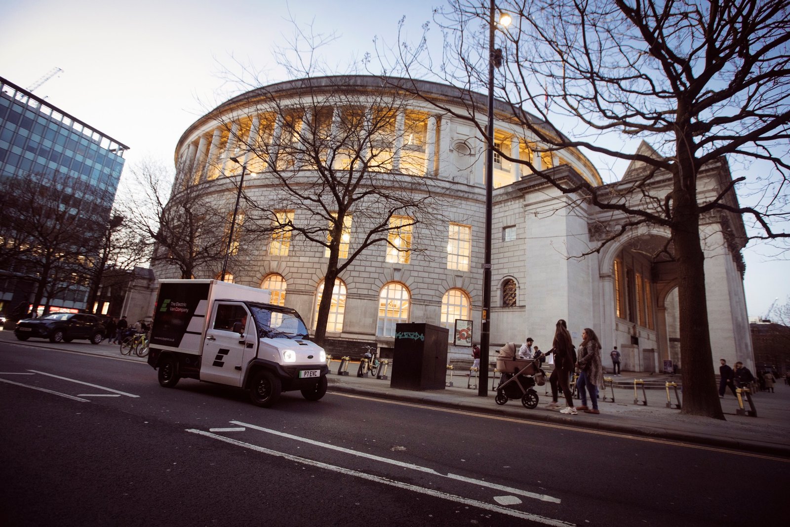 EVC CitySprint outside Manchester Central Library